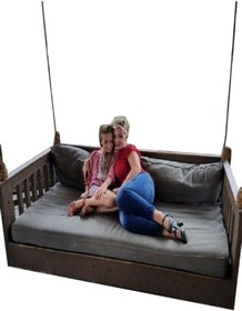 Resim Bamena Wood Dolunay Ahşap Salıncak 