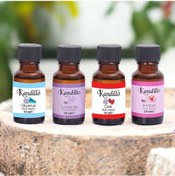 Resim Popüler 4'lü Mum Esansı Seti, Amber, Çilek, Lavanta, Okyanus Buhu 