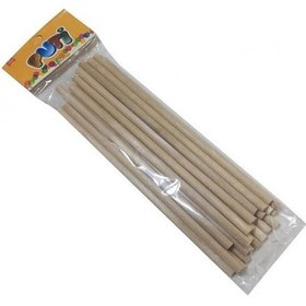 Resim Puti Ahşap Renksiz Çöp Çubuğu Silindir 