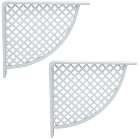 Resim Nacario Hırdavat Plastik Raf Altı Beyaz 17 * 18CM (2 Adet) 