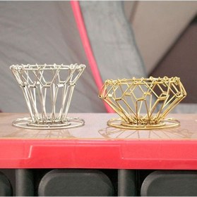 Resim Tongxida Stainless Steel Kahve Filtre Aparatı - Beyaz Renk, Katlanabilir, 10x7cm, 100g Ağırlık Beyaz Gümüş 