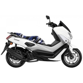 Resim Deeb Yamaha N-max Lacivert-beyaz Kamuflaj Sele Kılıfı 