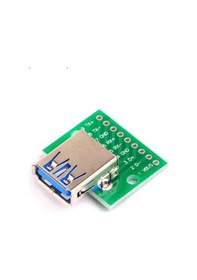 Resim Wozlo Usb 3.0 A Dişi Dıp Dönüştürücü Adaptör Kartı 9 Pin 2.54mm Pcb Dönüştürücü - 2 Adet 