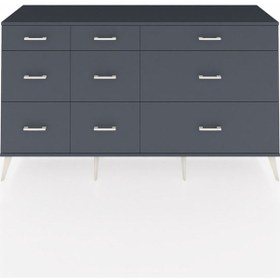 Resim Kronos Konsol 9 Çekmeceli 176x59x99 Antrasit-antrasit Antrasit-antrasit 