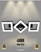 Resim Compagno Siyah Kasa, Doğal Beyaz Işık Modern Plafonyer Led Avize Siyah 