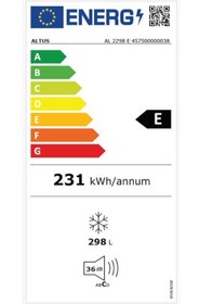 Resim Altus AL 2298 E Sandık Tipi 298 L Yatay Derin Dondurucu 