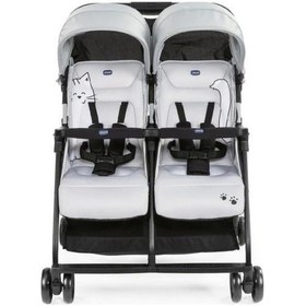 Resim Chicco Ohlala Twin İkiz Bebek Arabası Silver Silver 
