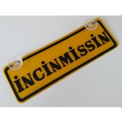 Resim Dekor Sarı Plaka - İncinmişsin 22x7,5cm Vantuzlu Dekor Levha 