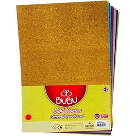 Resim Bu-Bu Karton Simli 10 LU 50x70 Karışık Renk BUBU-FK0003 