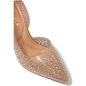 Resim Kurt Geiger Carvela Positano Vinyl Stiletto Kadın Topuklu Ayakkabı Kahverengi 