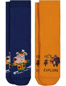 Resim Civil Boys Cute Dog Havlu 2'li 2-12 Yaş Erkek Soket Çorap - Standart / 8-9 Yaş 