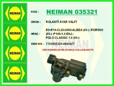 Resim Rolanti Ayar Valfi R9-r19-clıo-uno-albea 2005 -fıorıno 2005 -p106-1.4 Enj.-polo Classıc 1.6 1995 7701035321 9941477 