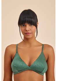 Resim Amarelle Bali Yeşil Dolgusuz Pedli Üçgen Bikini Üst Yeşil 