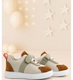 Resim Rakerplus Hakiki Deri Krem Taba Cırtlı Bebek Ayakkabı Krem 