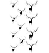 Resim Sones 10 Adet Klasik Siyah Su Geçirmez Geçici Dövme Etiketi Hc-188 