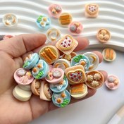 Resim 20 adet Miniatur Yiyecek Temalı Kolyeler, Reçine Takı Kolyeleri, DIY Takı Yapımı, Anahtarlık Aksesuarları ve Masa Dekorasyonları için Mükemmel 