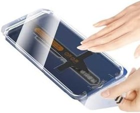 Resim Gpack Apple iPhone 15 Pro Max ile Uyumlu Ekran Koruyucu Film, Hayalet Süper Fast Privacy, Siyah 