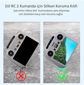 Resim RC 2 Kumanda için Silikon Koruma Kılıfı Silicon Case (Dji Mini 5/4 PRO, Air3,Mavic 3,NEO) 