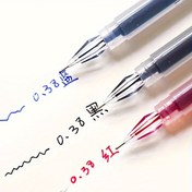 Resim 12 Elmas Uçlu Jel Kalem, 0.38mm İnce Uç, Büyük Kapasite, Pürüzsüz Yazma, Ofis ve Okul İçin Uygun, Öğrenciler ve Ofis Malzemeleri İçin Mükemmel - Yazmak ve Çizim Yapmak İçin Mükemmel! 