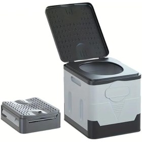 Resim Lidyahan Store Seyyar Portatif Tuvalet Katlanır Tekne Karavan Kamp Araba Tuvaleti 