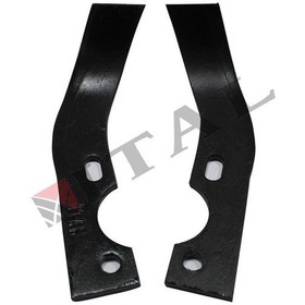 Resim İtal 91001042 Orta Boy Çapa Bıçak Seti Kıvrık Uçlu 12 Sağ + 12 Sol Hyundai Hm105/135 Uyumlu 