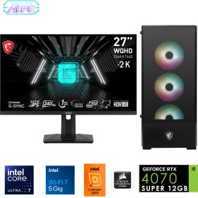 Resim Go Gamer UFE16D Intel Ultra 7 265KF Z890 64GB Ddr5 6000MHZ 2tb Gen4 SSD RTX4070 Super 240MM Sıvı Soğutma Windows 11 Pro Msı 27" 2k Gaming 
