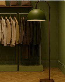 Resim Terra Verde Metal Lambader Oturma Odası & Yatak Odası & Salon Lambader Yeşil 