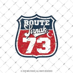 Resim Bay Etiket Roup85 Route Şırnak 73 Etiketi 