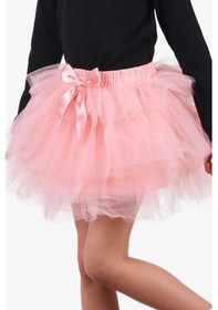 Resim Breeze Kız Çocuk Tütü Etek 8-12 Yaş, Somon Pembe 