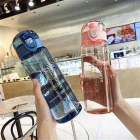 Resim 780ml BPA İçermeyen Spor Su Şişesi, Zaman İşaretleyici & Motivasyonel Alıntılar - Büyük Kapasiteli, Taşınabilir, Sızdırmaz Kapaklı, Dış Mekan Aktiviteleri, Spor Salonu veya Günlük Hidrasyon İçin (Mavi & Pembe), Dış Mekan Hidrasyon Şişesi | Gradyan Tasarım Şişe 