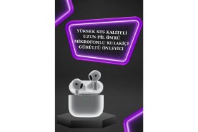 Resim Narnuga 3.nesil Tws Bluetooth Kulaklık Bluetooth Bağlantılı Akıllı Saat Amoled Ekran Plastik Hasır Kordon 