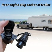 Resim Fochsia 3 Pinli Çekici Konnektör Seti 12v Avrupa Standardı Priz Ve Fiş Kombinasyonu 