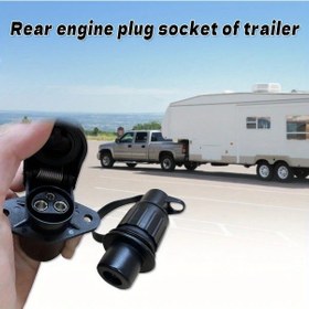 Resim Fochsia 3 Pinli Çekici Konnektör Seti 12v Avrupa Standardı Priz Ve Fiş Kombinasyonu 