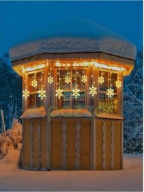 Resim Büro Ev Ofis Hediyesi İçin 3mt 12 Saçak 8mod Kar Tanesi Model Perde Lamba Diğer 