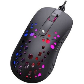 Resim Novahub Profesyonel Rgb Oyun Faresi Hxsj A904 - 6 Dpı, 20 Milyon Tıklama Ömrü, Optik Sensör Optik 