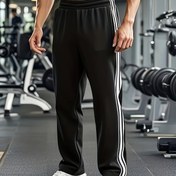 Resim 2025 Erkekler için Hafif Nefes Alabilir Spor Jogger Pantolonlar - Koşu, Yürüyüş, Golf & Plaj İçin Nem Çeken Polyester Düz Paça Antrenman Pantolonları | Makinede Yıkanabilir İlkbahar/Yaz Atletik Günlük Giyim, Fitness Kıyafeti, Düz Renk Tasarım, Şık Kumaş 