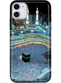 Resim Cekuonline Iphone 11 Kılıf Desenli Colored Tasarım Silikon - Mekke Hac Kabe 