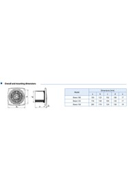 Resim Blauberg Bravo 100 Banyo Fanı İnce Ön Panel (101m³/h) 