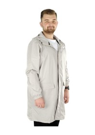 Resim Mode Xl Büyük Beden Erkek Yağmurluk Kapşonlu 22700 Bej 001 