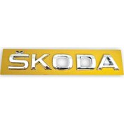 Resim Skoda Octavia 3 A7 13-17 Arka Bagaj Kapak SKODA Yazısı 5JA853687 