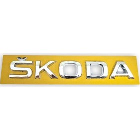 Resim Skoda Octavia 3 A7 13-17 Arka Bagaj Kapak SKODA Yazısı 5JA853687 