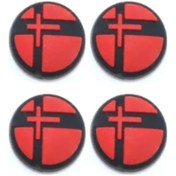 Resim Nintendo Switch/switch Oled /switch Lite Uyumlu 3d Analog Koruyucu Silikon Splatoon Kırmızı 