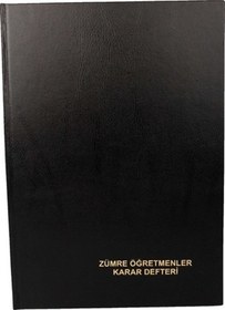 Resim Dilman Ciltli 96 Yaprak Zümre Öğretmenler Kurul Karar Defter 