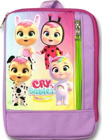 Resim Dikey Lila CRY Babies Kız Çocuk Tablet Çantası - (10,9 İnç ve Altı Tabletler İçin Uyumlu) 