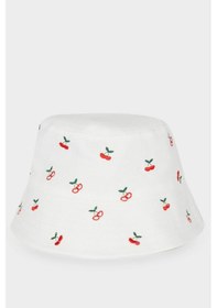 Resim DeFacto Kız Çocuk Desenli Pamuklu Bucket Şapka D8414A825SMWT1 