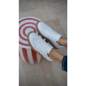 Resim Ece'nin Butiği Orsic Beyaz Hakiki Deri Kadın Spor Ayakkabi 