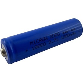 Resim Micron 1200 mAh 3.7 V 18650 Başlı Li-Ion Şarj Edilebilir Pil 