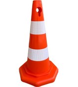 Resim 50cm Kırılmaz Trafik Konisi ( Çift Reflektifli ) 