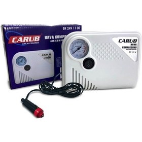 Resim Carub 2491105 Mini Hava Kompresörü Taşınabilir 12 Volt 150 Psi 