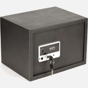 Resim Unkatech Parmak İzi Teknolojili Siyah 25x30x25 cm Mekanik Ev - Ofis Tipi Para Kasası 